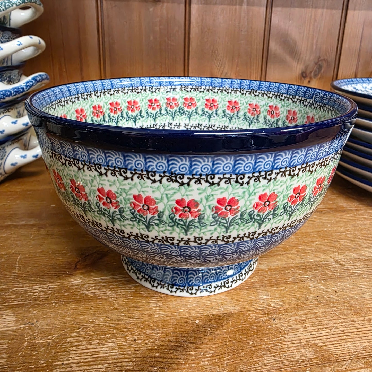 Pedestal Bowl - Large     1916X ~ Maraschino