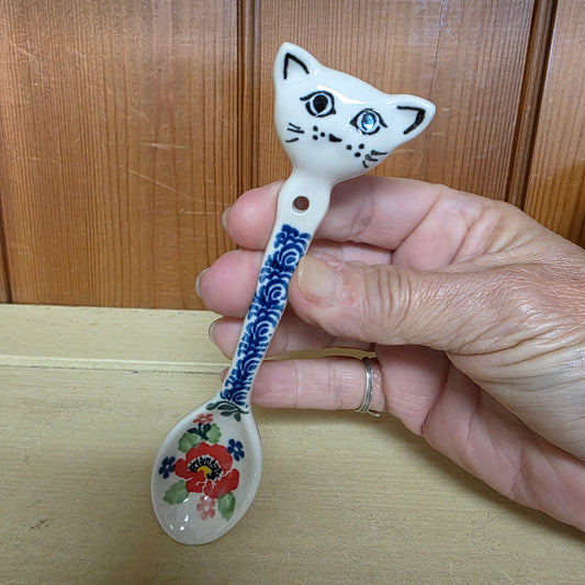 Spoon Cat  5.5"  H19-3219X  Danish Garden pf0526 kitten