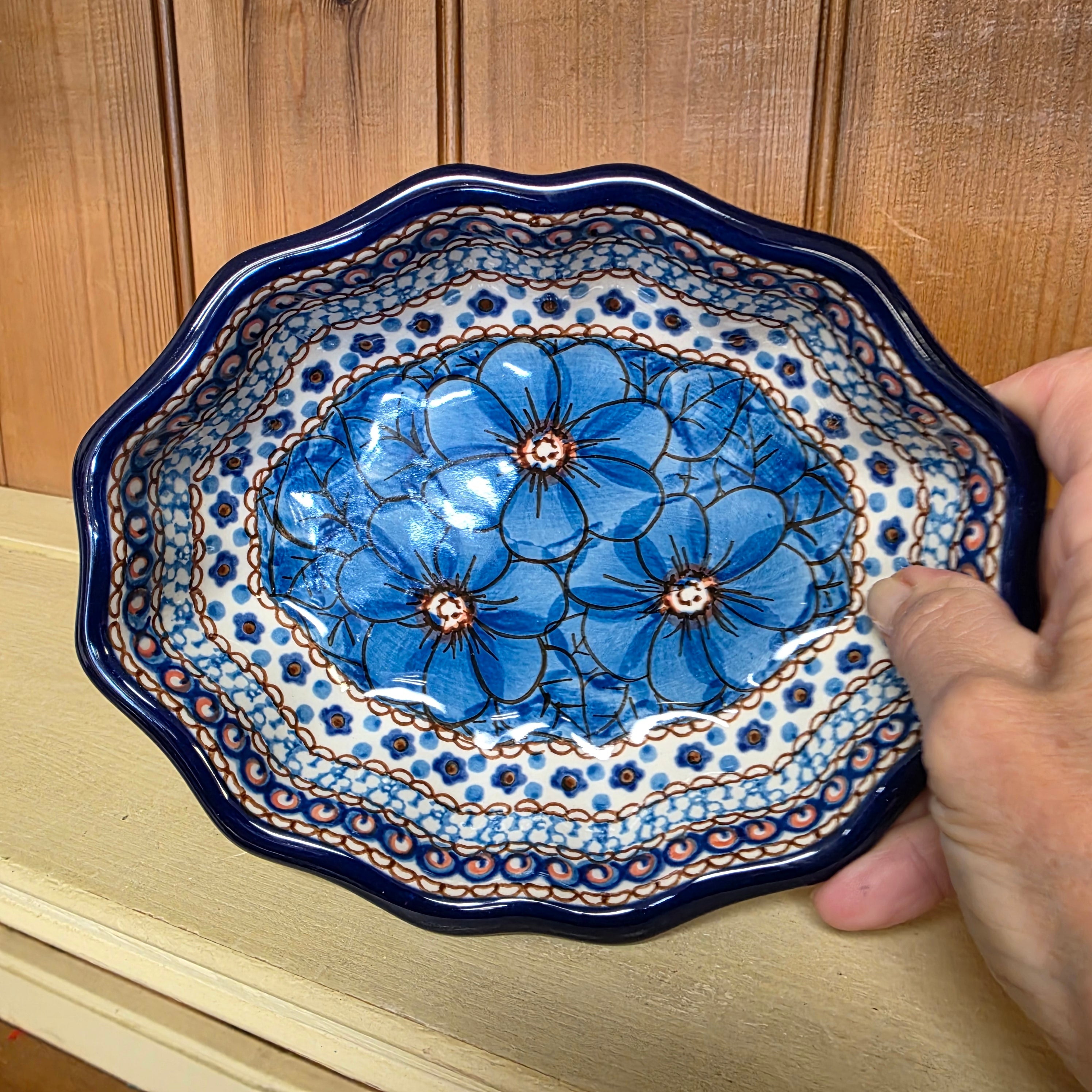 【新品／未使用】Polish pottery キッシュ／パイ皿プレート ムニュ / キッシュプレート（ STUDIO M' ） | TOKILABOトキラボ