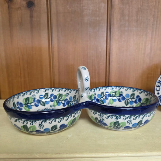 Bowls   Double Serving   9.75"L 942-1416X  Blue Berries pf0526