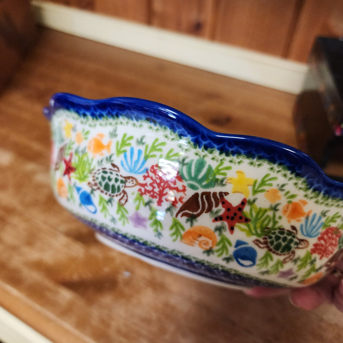 Bowl 9" ruffle / Turtle 575