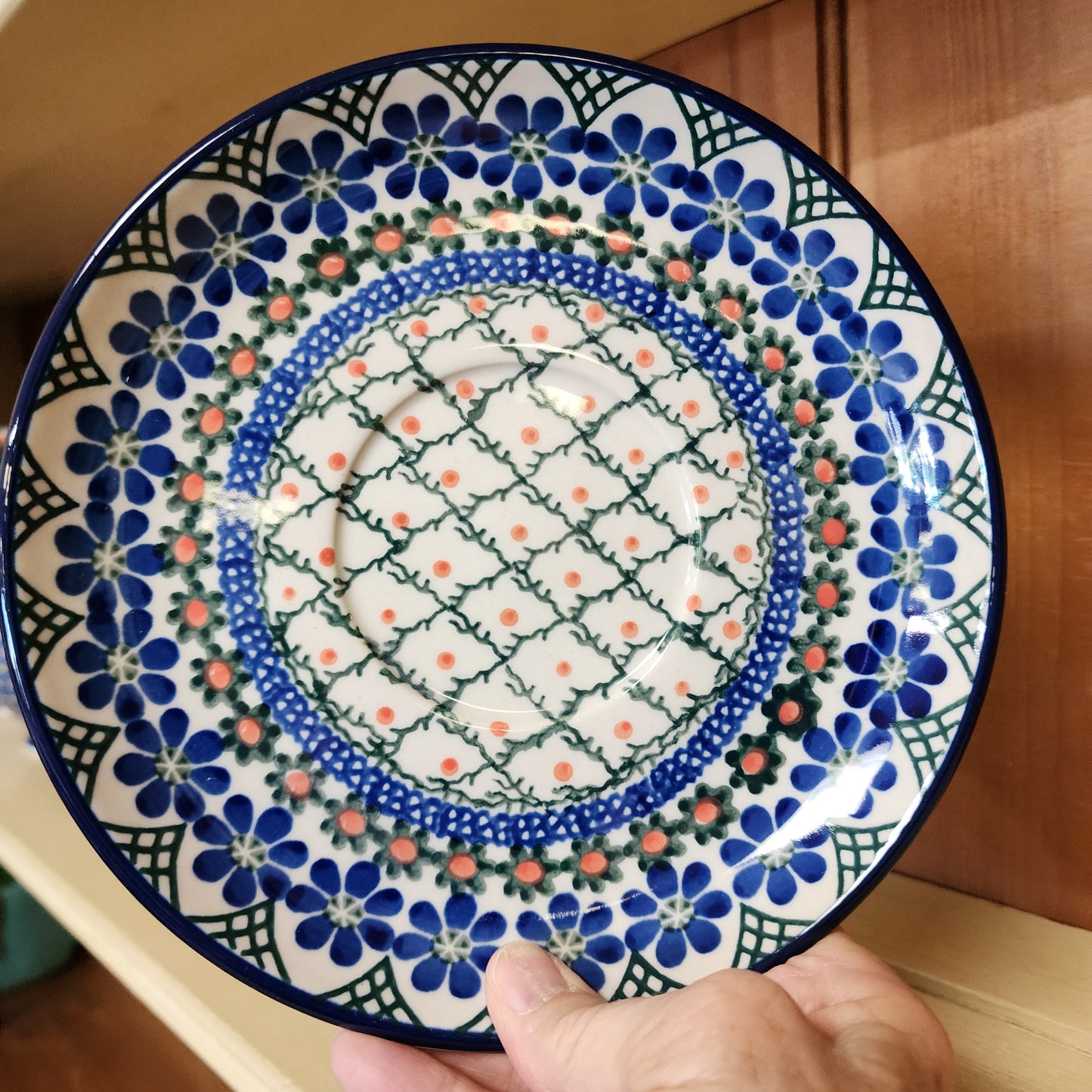 Berry Bowl w/ Saucer   8"W    854AX ~ Primrose