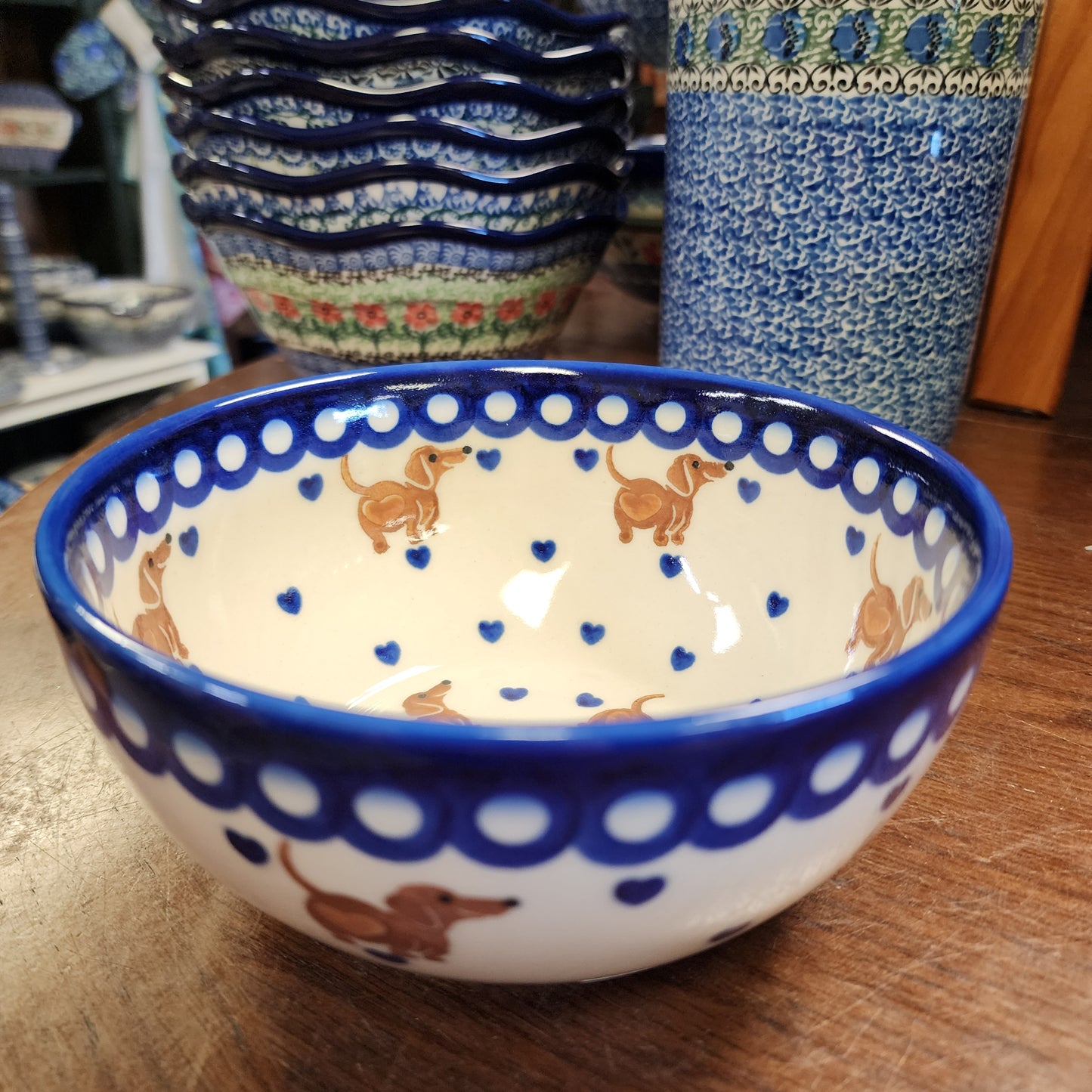Bowl ~ 6" ~ Dachshund 1324 Heart Butt