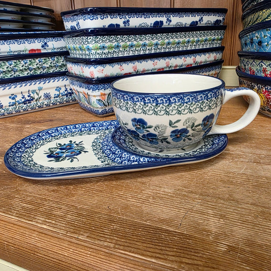 Set Sandwich Set w/Mug    H12-2273X  Winter Viola pf0526