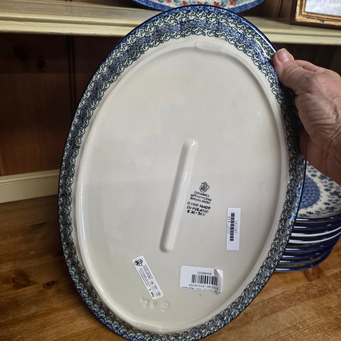 Platter   Oval   10' X 14.5"   2533X ~ Maple Harvest