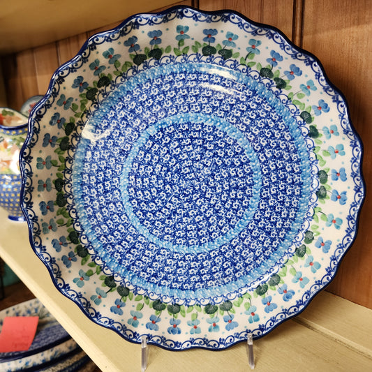 Pie Plate   Fluted   10"   2668X ~ Dutch Irisp