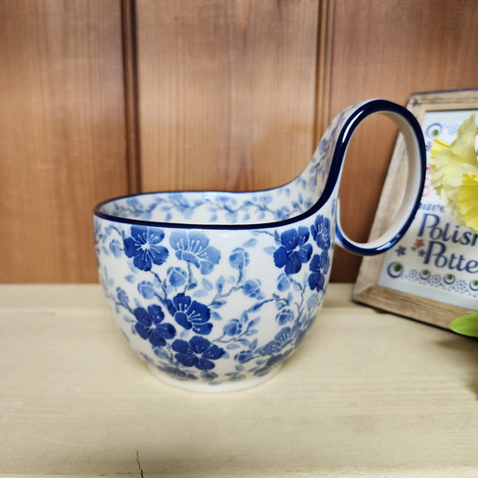 Bowl w/ Loop Handle ~ 16 oz 845-3428X Timeless Blue PF0526