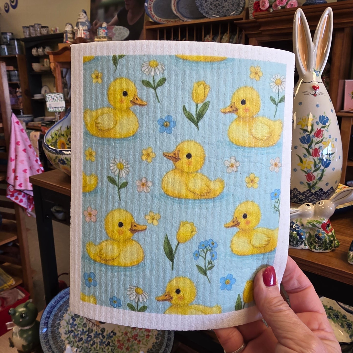Dishcloth yellow ducks (Swedish Dishcloth)