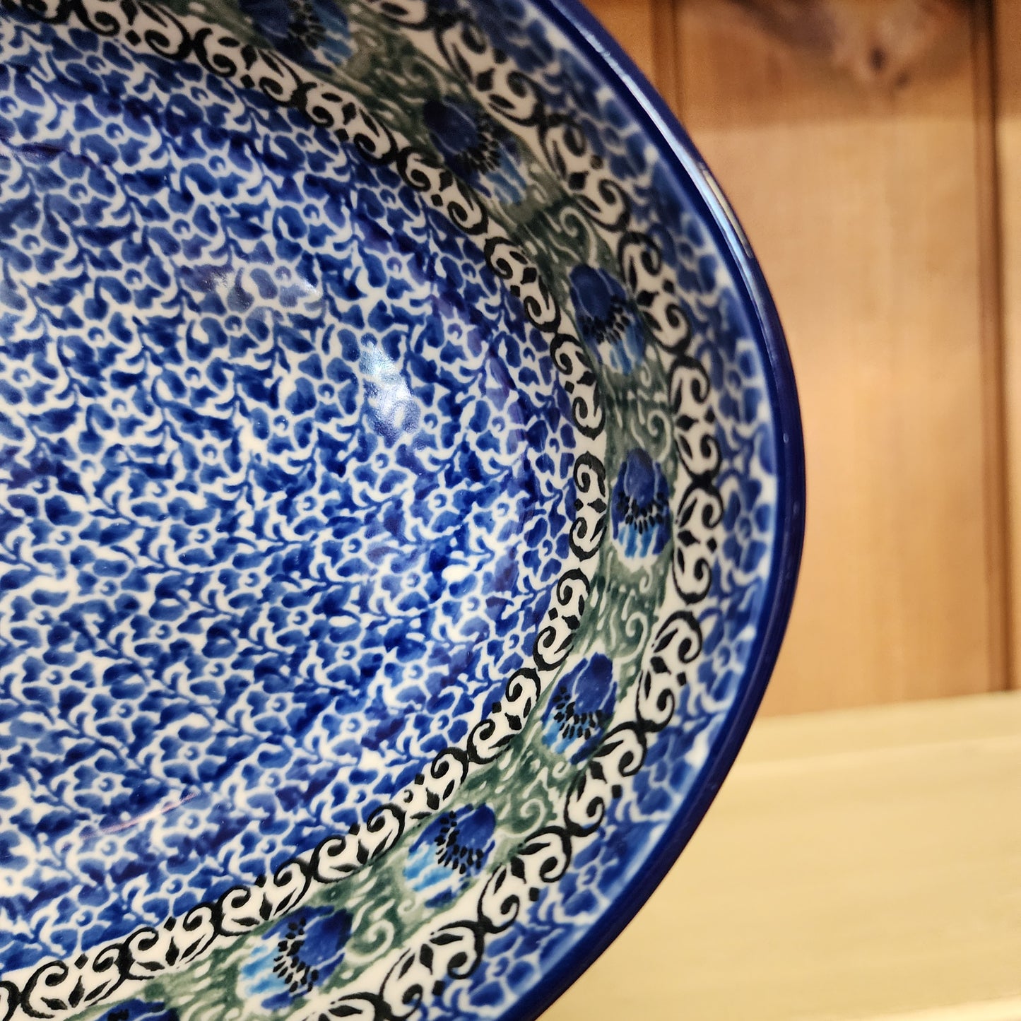 Baker Oval   9.5"    1513X ~ Peacock Feather