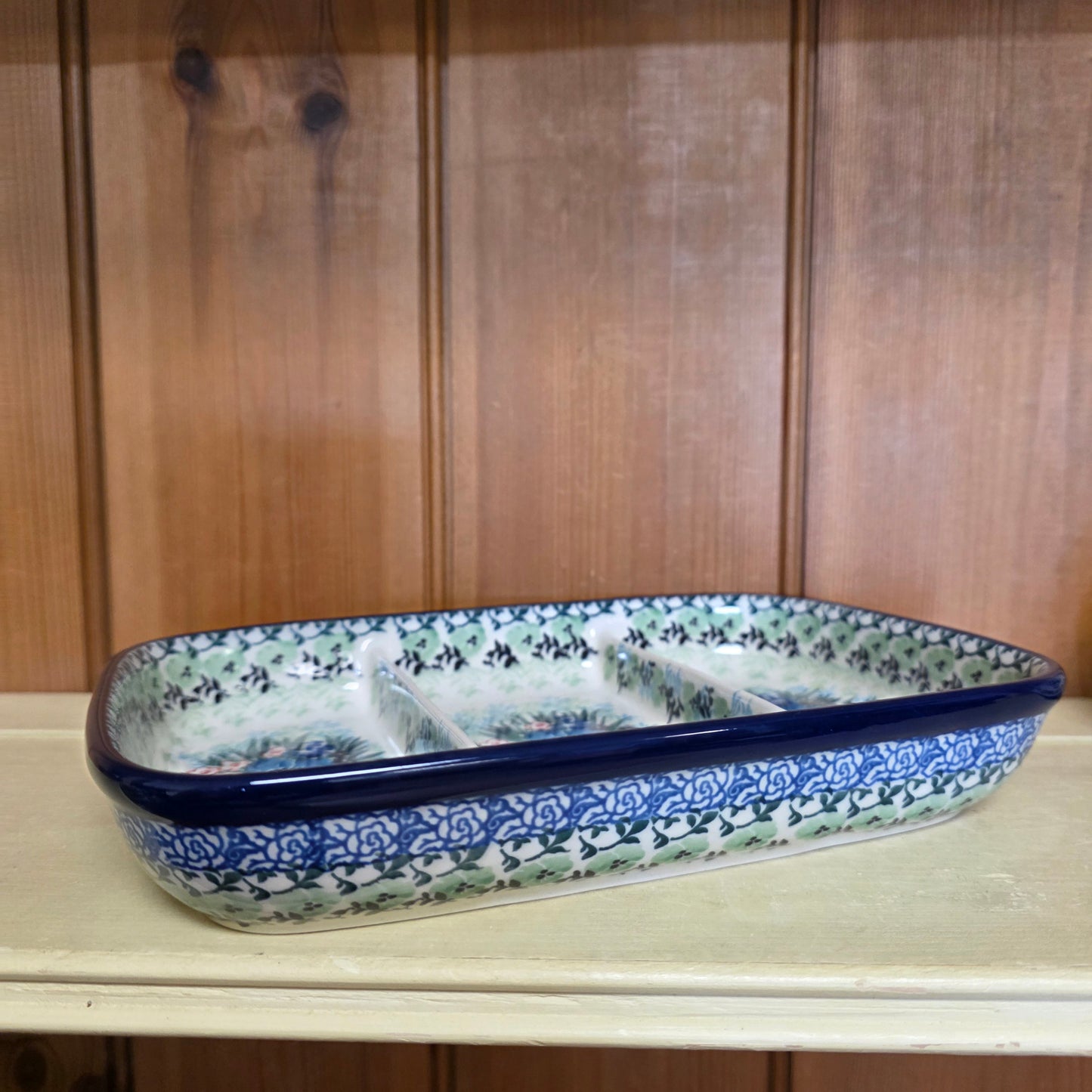 Divided Dish  6.5" x 9.25" 393-U4572  U4 pf0526