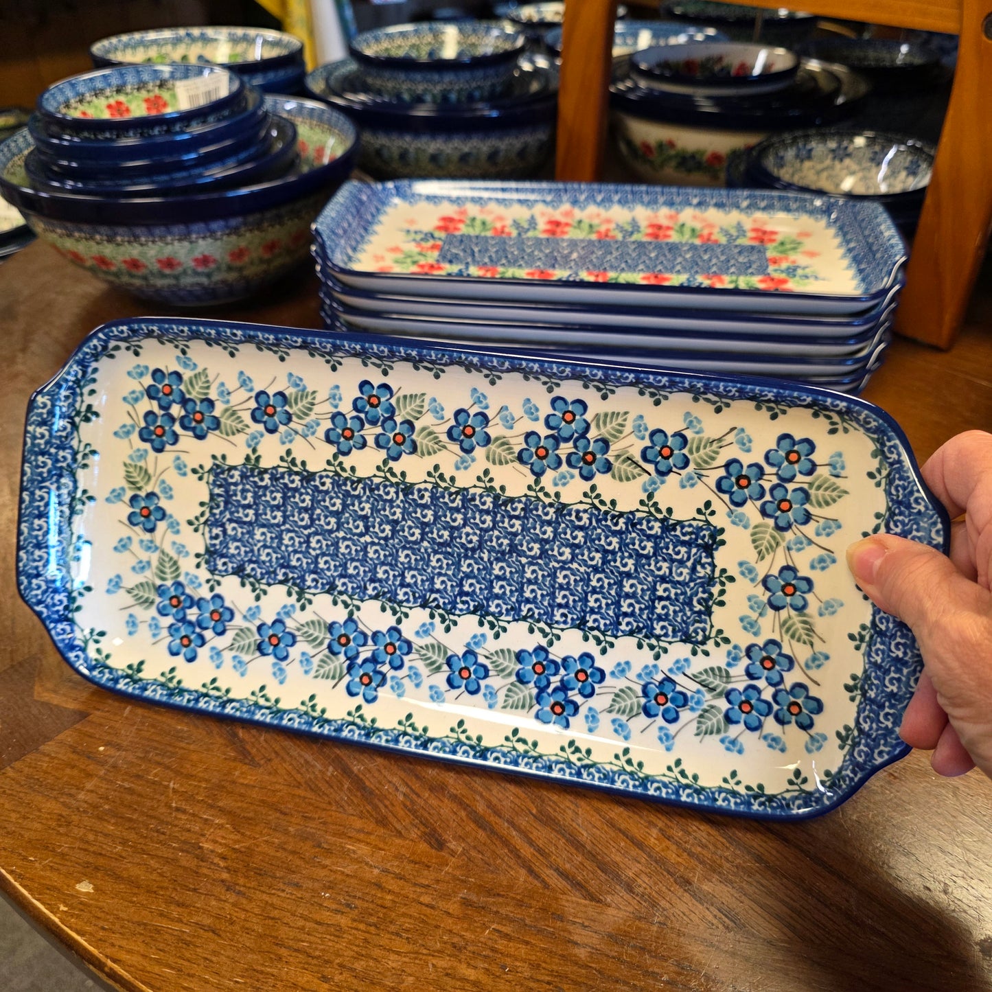 Tray   5.5" x 12"    2272X ~ Parisian Posies