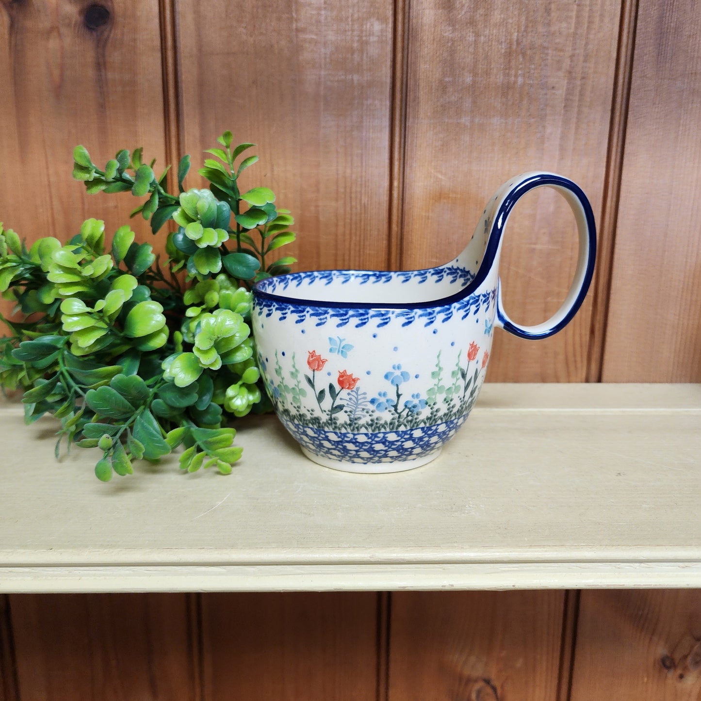 Bowl w/ Loop Handle   16 oz  845-2903X  Tulip Horizon pf0526