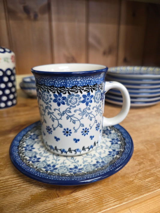 2pc Cup (10 oz) & Saucer Silver Lace Save $6