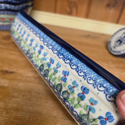 Baker Long Loaf 12" x 4.5" x 3.5"deep  784-2668X  Dutch Iris pf0526