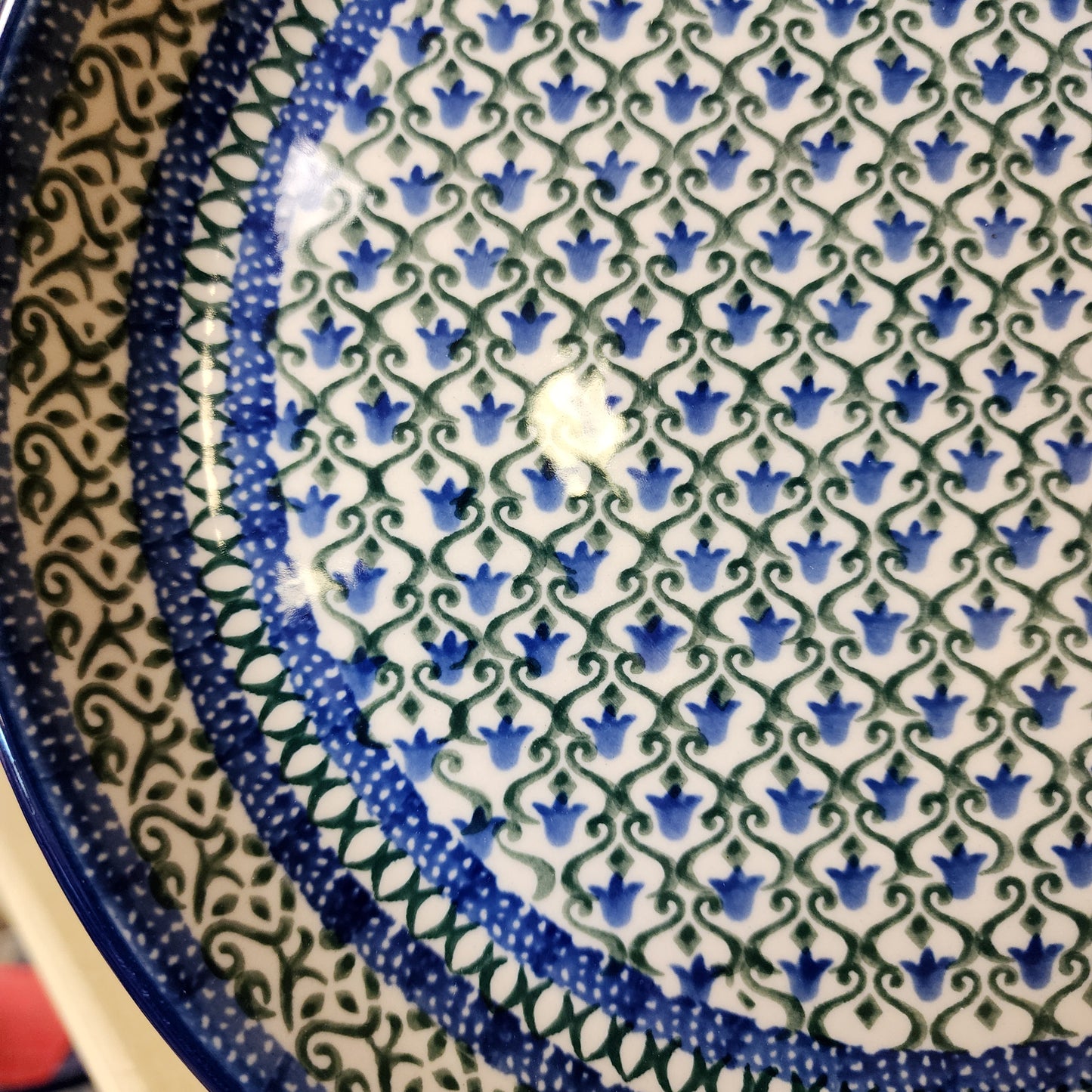 Plate   Rimmed   9"   0585X  ~ Tulip Trellis