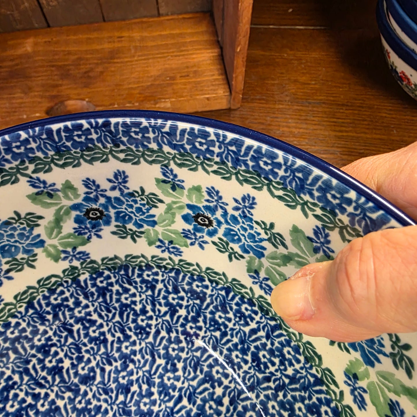 Bowl   Nesting   9" W 056-1865X  Wild Indigo pf0526