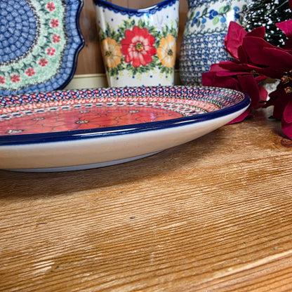 Plate ~ 10" Dinner  U408E Red Chyla