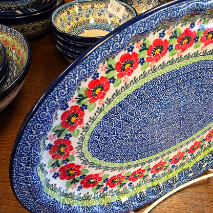 Platter   Oval   10' X 14.5"   3219X ~ Danish Garden