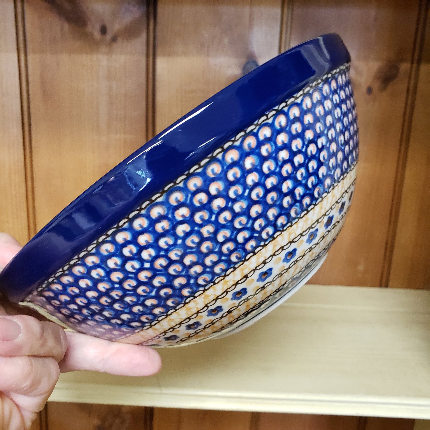 Bowl ~ Nesting ~ 9" W 056-U408B Orange ~ U4 J.   8 cups