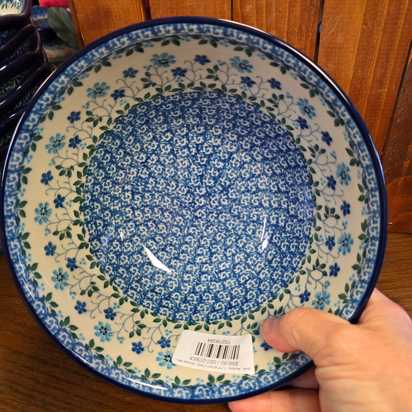 Bowl   Nesting   7.75" W 057-2785X  Georgia Blue pf0526