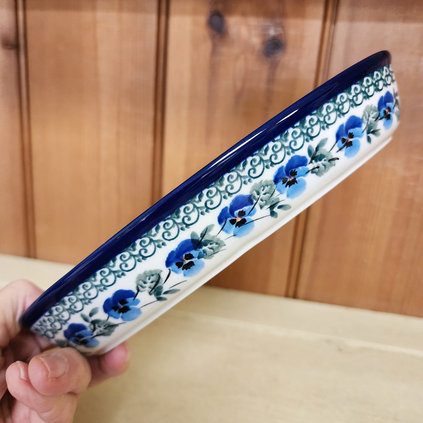 Dish ~ Divided Oval ~ Small 2273X ~ Winter Viola