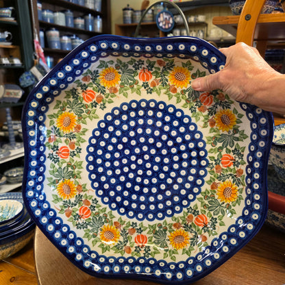 XL Platter / Shallow Dish 15" x 2" Clover / 422