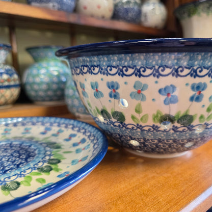 Berry Bowl w/ Saucer   8"W  470-2668X  Dutch Iris pf0526