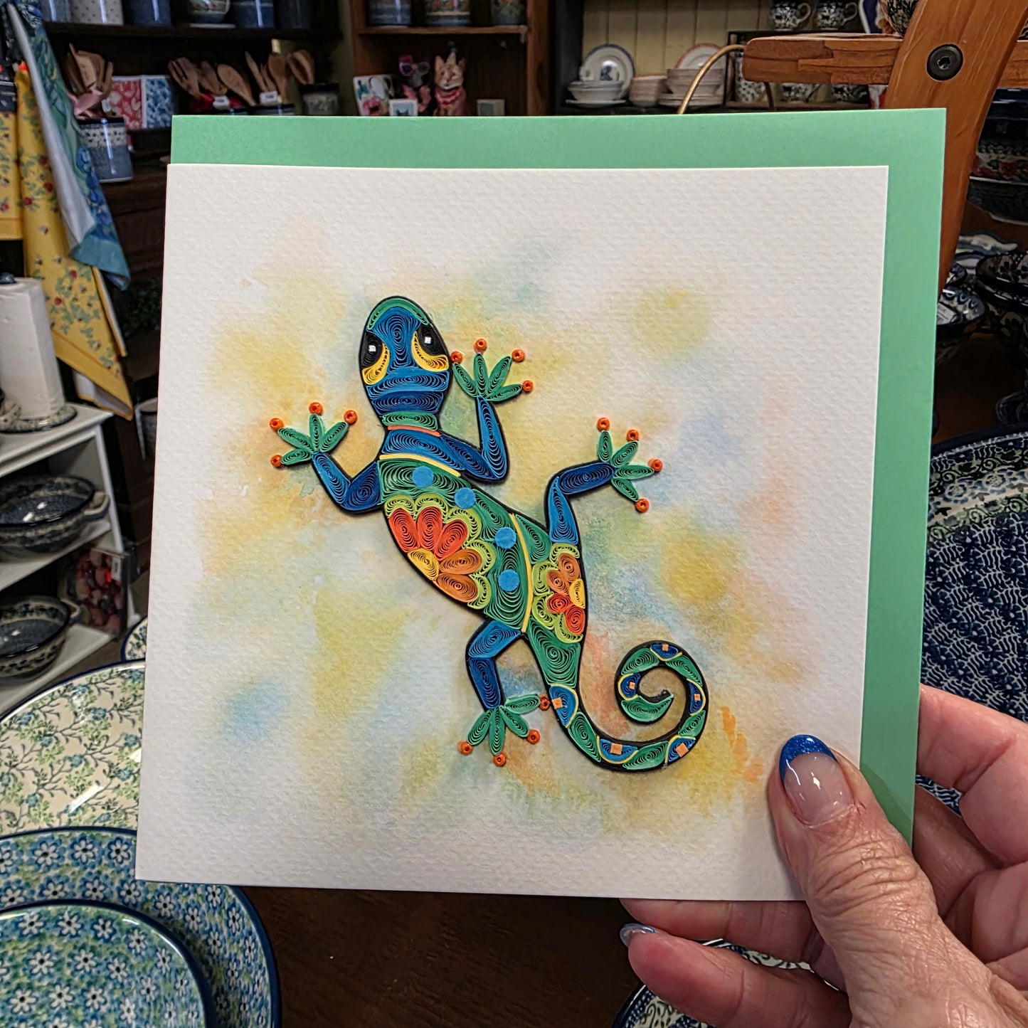 Card ~ Gecko lizard