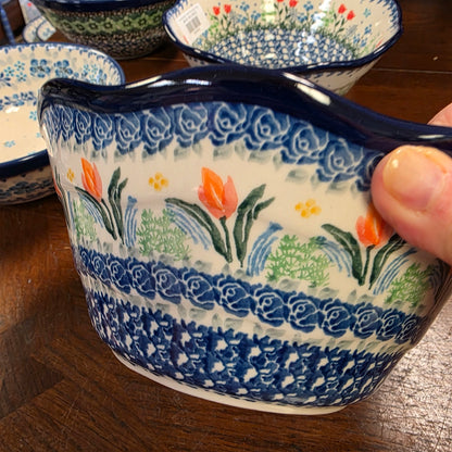 Bowl   Wavy Edge   Small  8" 691-3371X  Signs of Spring pf0526