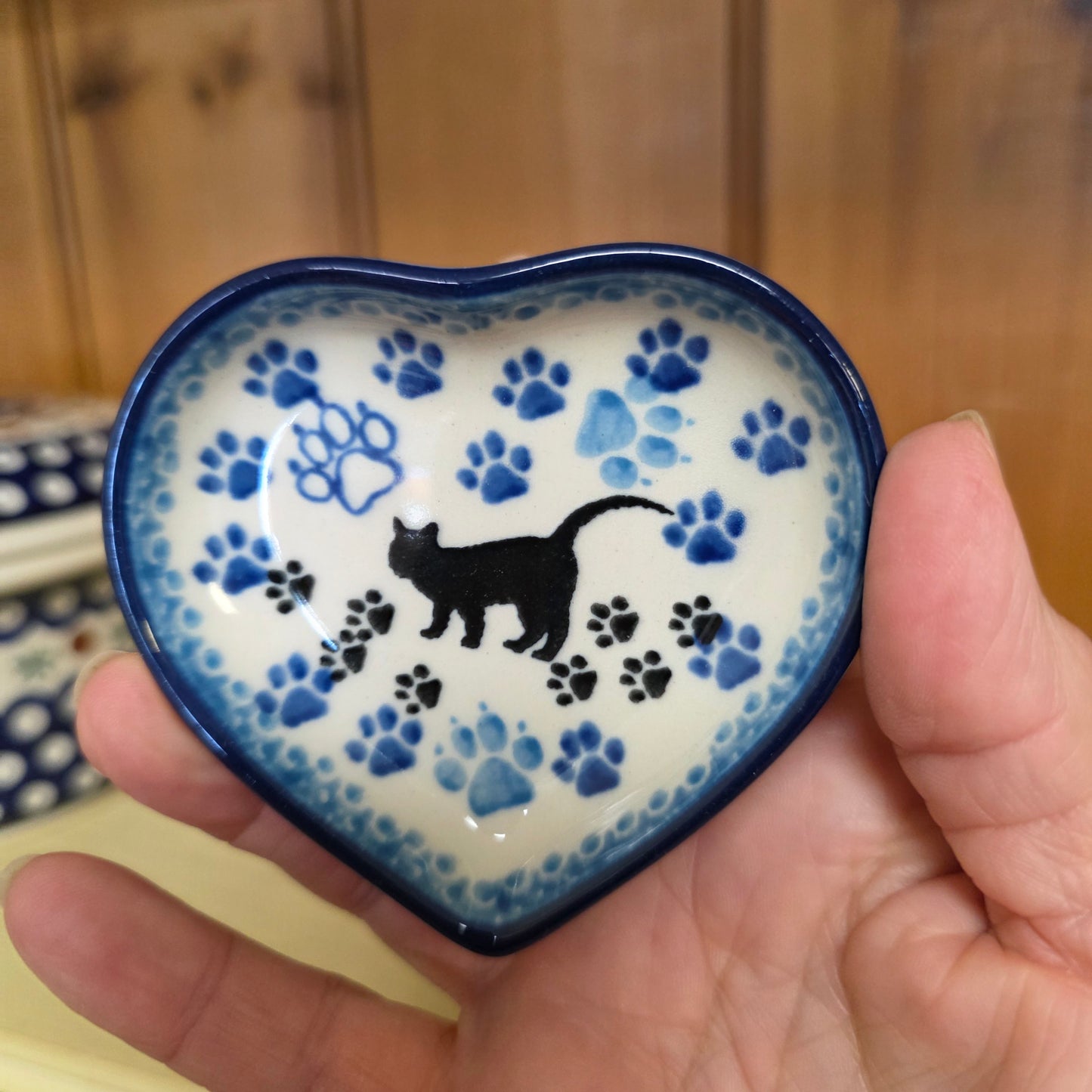 Dish  Heart Shape 1771 Boo Boo Kitty  3"