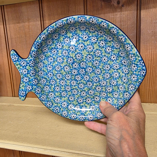 E37 ~ Fish Shaped Plate    E37-2252X  Key Lime pf0526