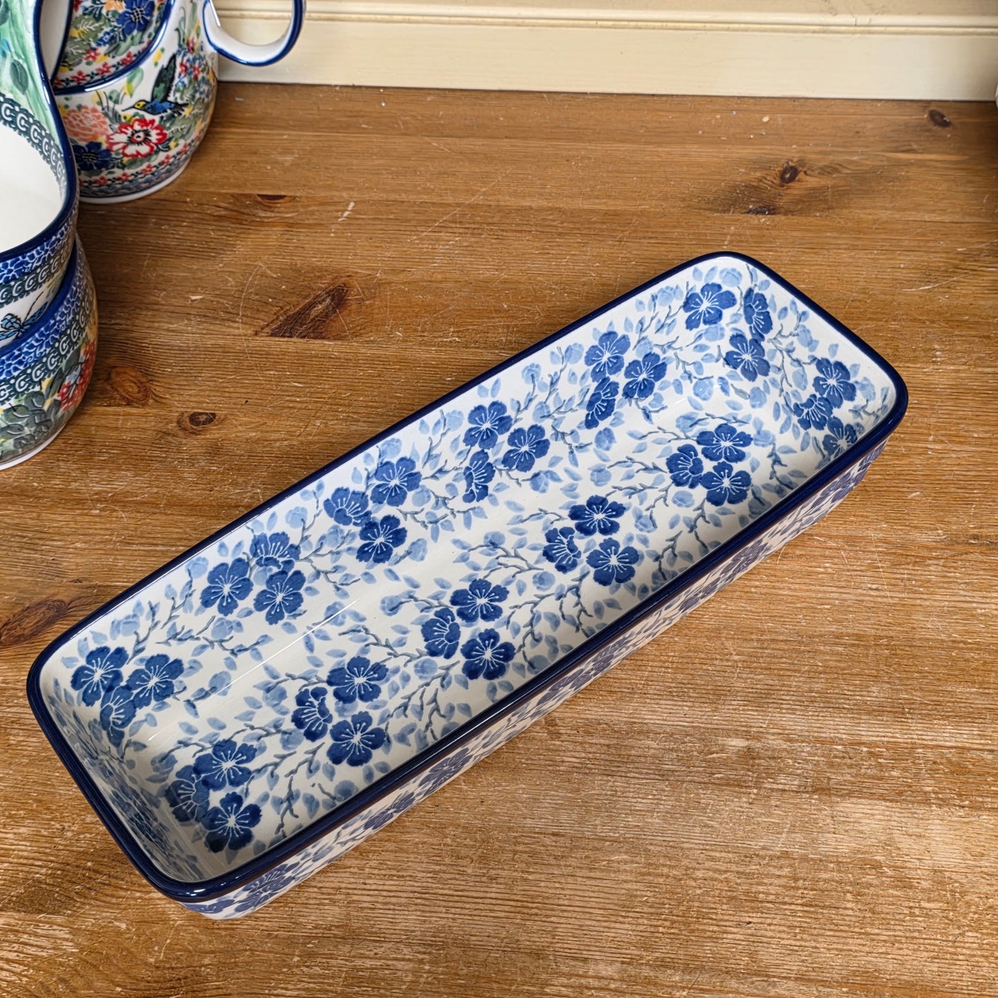 Baker Long Loaf 12" x 4.5" x 3.5"deep  784-3428X  Timeless Blue pf0526