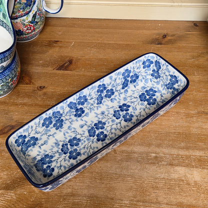 Baker Long Loaf 12" x 4.5" x 3.5"deep  784-3428X  Timeless Blue pf0526