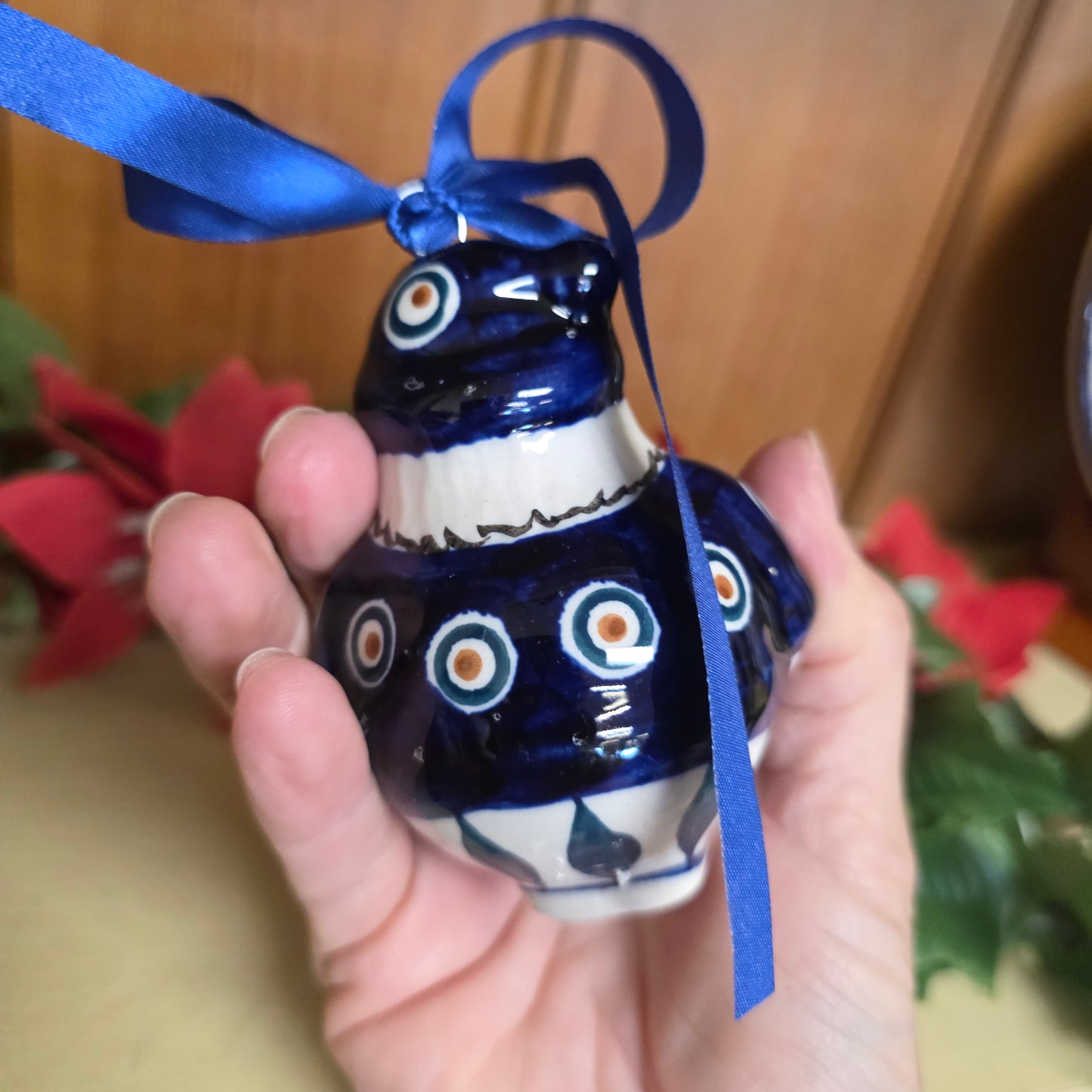 Ornament ~ Santa 3" Peacock