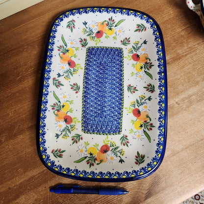 Platter 13"x9" Rectangular Vegie 1142
