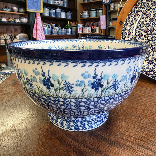 Pedestal Bowl - Large 9"wx5"H  A14-2898X  Little Gems pf0526