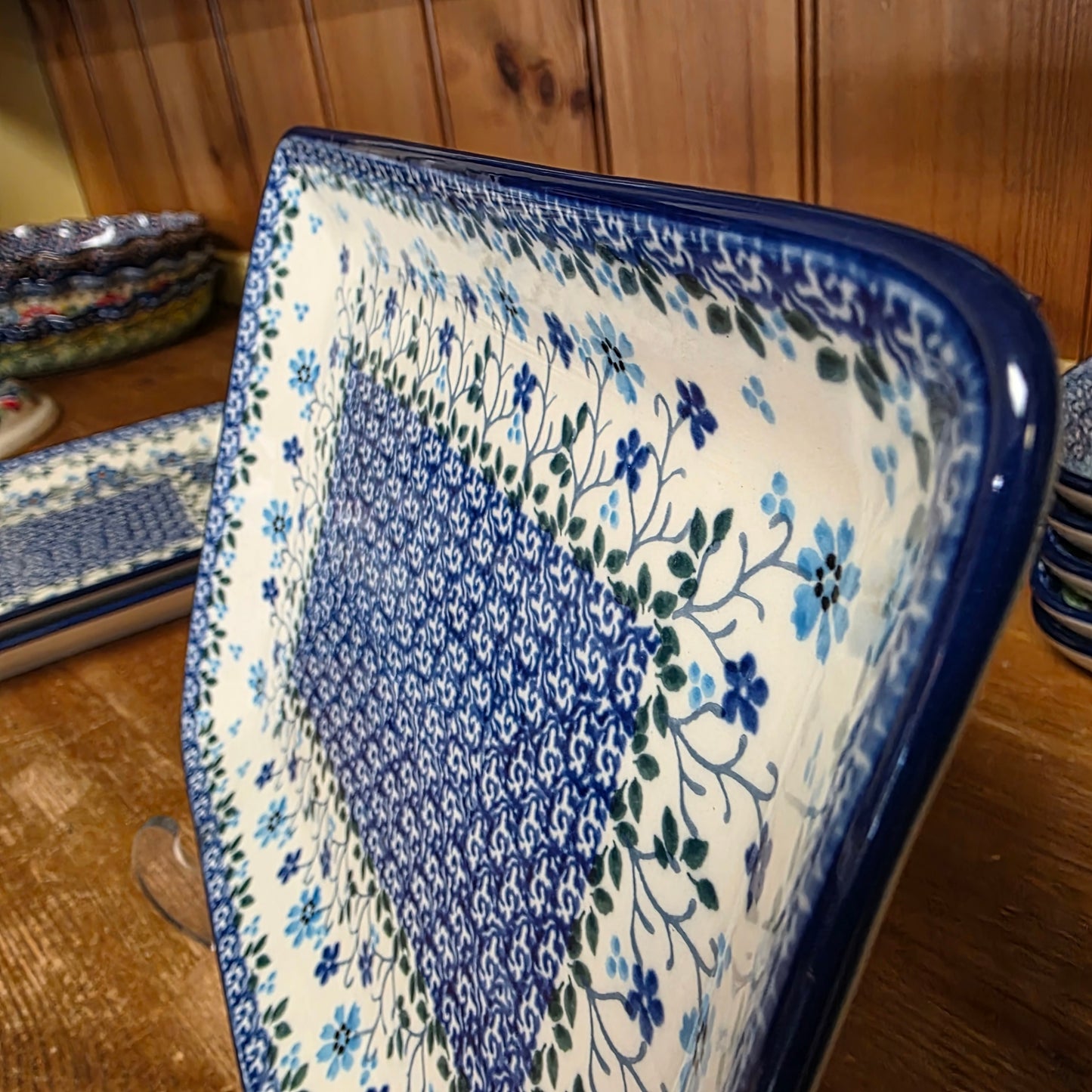 Platter Rectangular 9.5" x7"  111-2785X  Georgia Blue pf0526