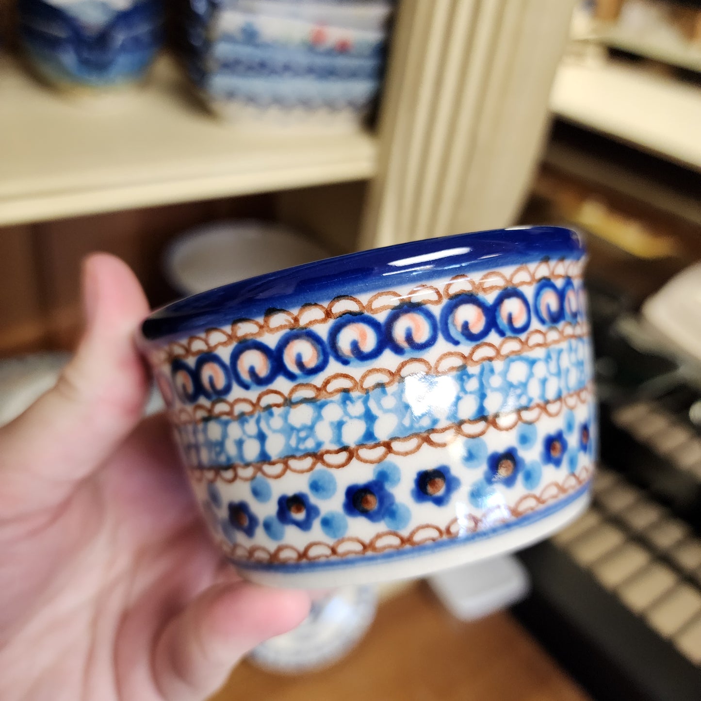 Bowl   Ramekin   3.75" 409-U408C  U4 pf0526 Blue Jacek Chyla