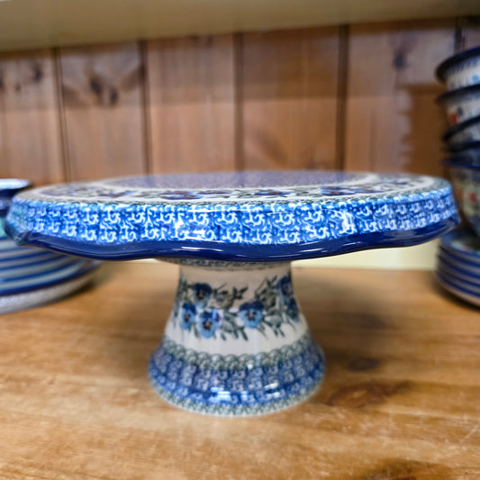 Cake plate  Pedestal  148-2273X  Winter Viola pf0526