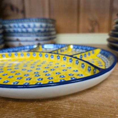 Dish   Divided   10"   0859X ~ Sunburst