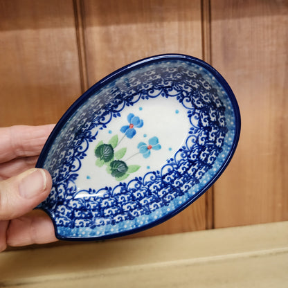Spoon Rest   3.25"W x 5"L    2668X ~ Dutch Iris
