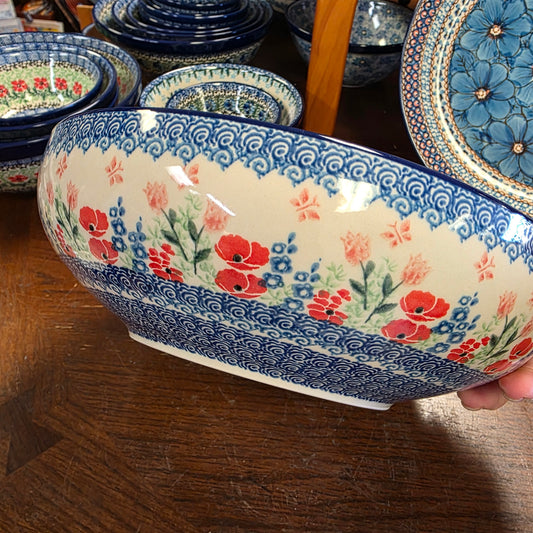 C36 ~ Bowl ~ Serving ~ Large ~ 10.5"    C36-3220X  Whimsical Garden pf0526