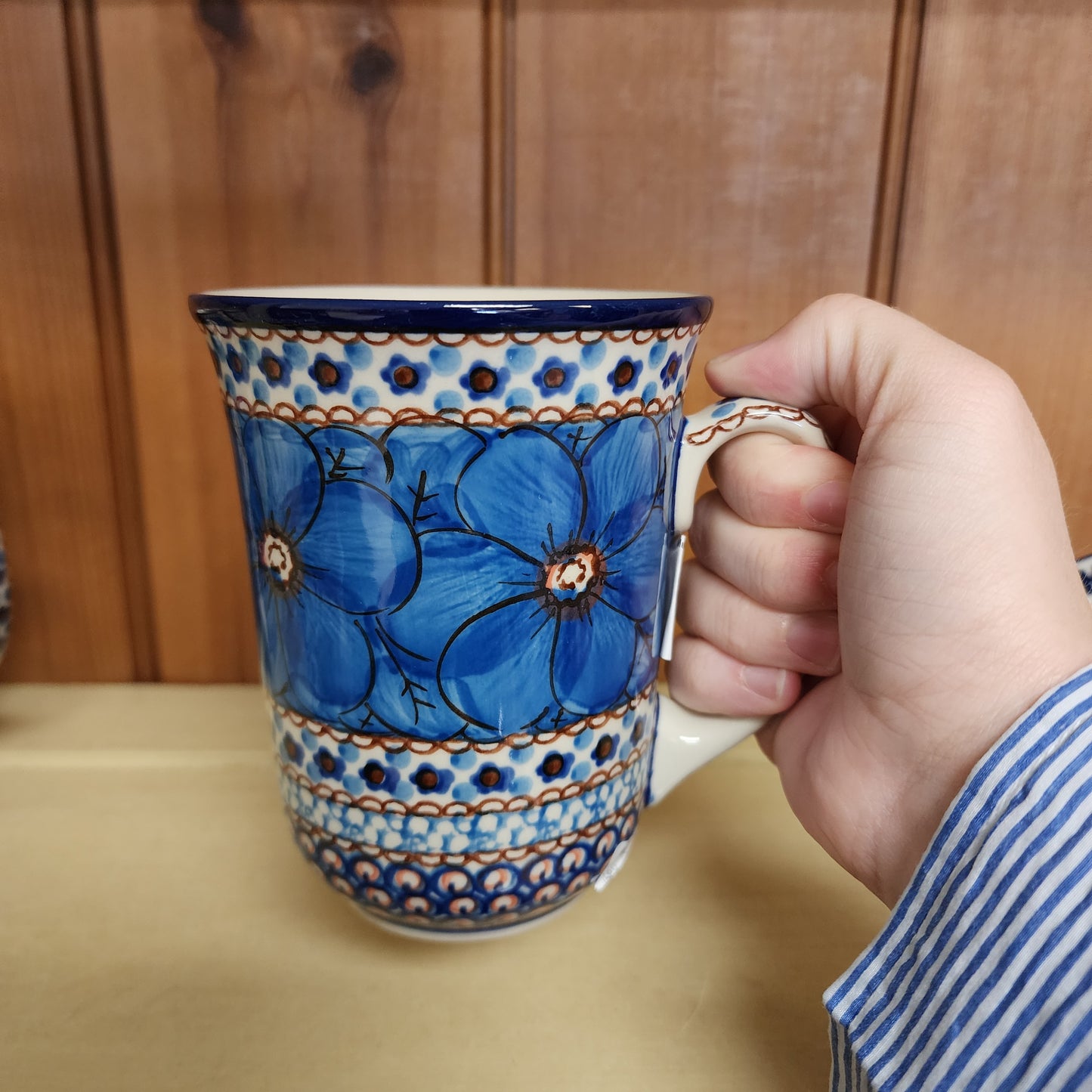 Mug   Bistro   16 oz. 812-U408C  U4 pf0526 Blue Jacek Chyla