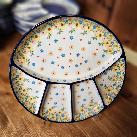 Divided Dish   10"  498-2225X  Buttercup pf0526