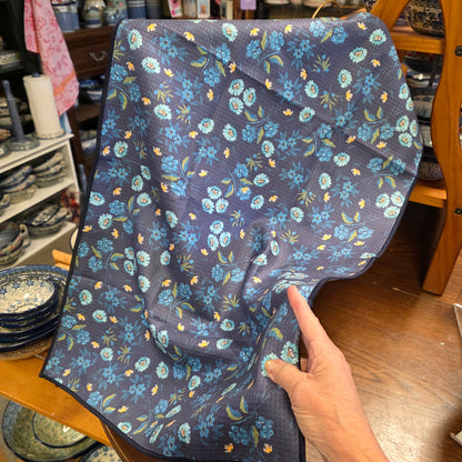 Towel /poly ~ plaid / blues Waffle Recycled Dish Towel