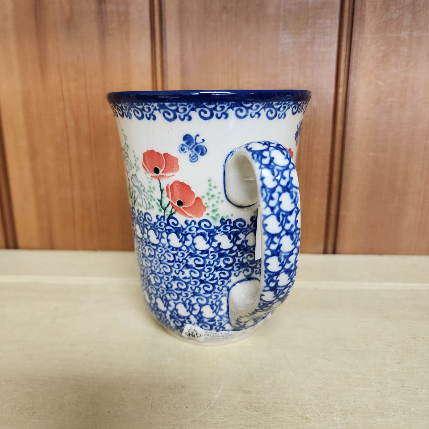 Mug   Bistro   16 oz. 812-2901X  Red Poppy Garden pf0526