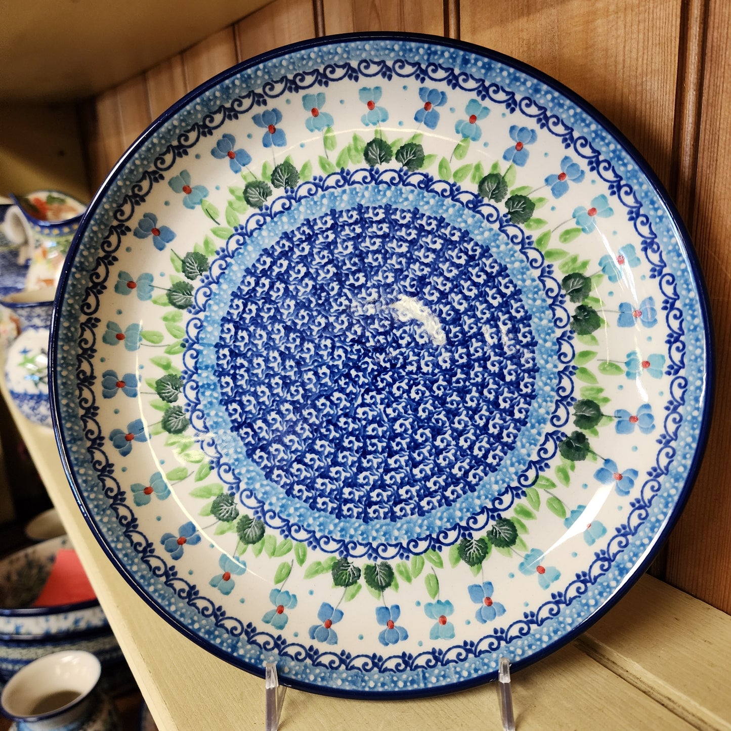 Plate   Rimmed   9"   2668X ~ Dutch Iris