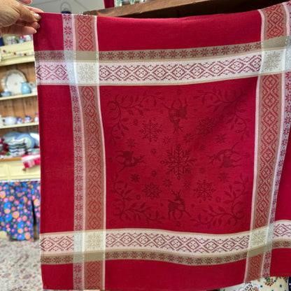 Napkin Red Jacquard (20")