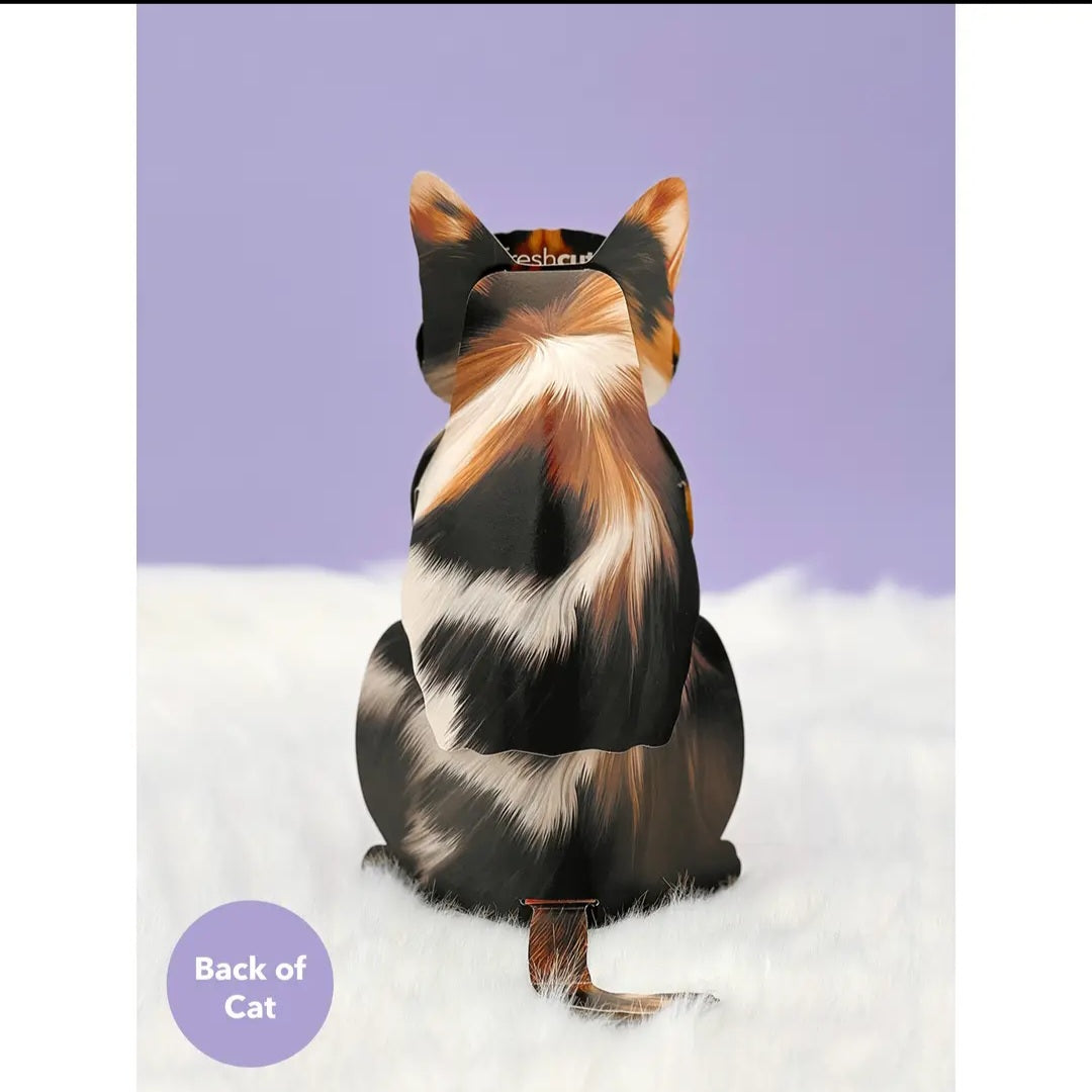 Card ~ Calico Cat w/accessories pop up card