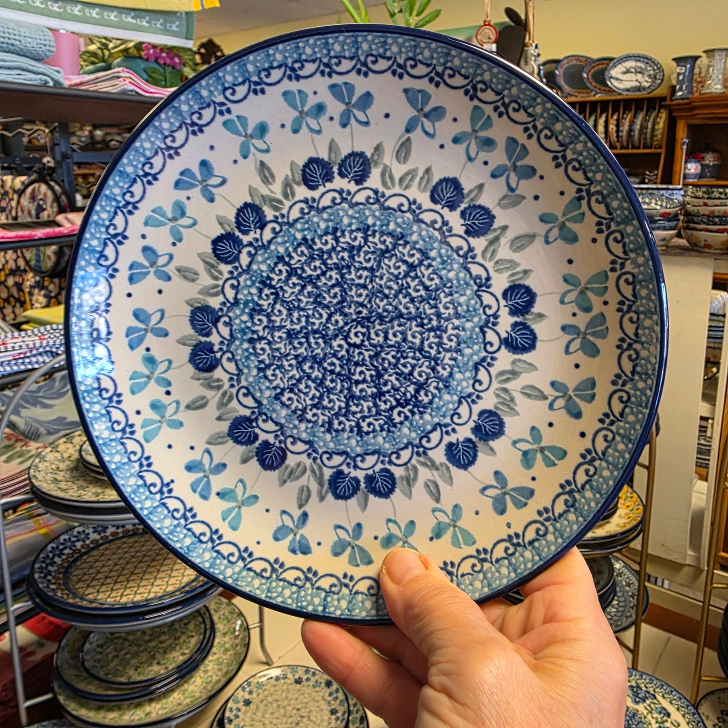 Plate   7.75" Dessert    2751X ~ Blue Orchids